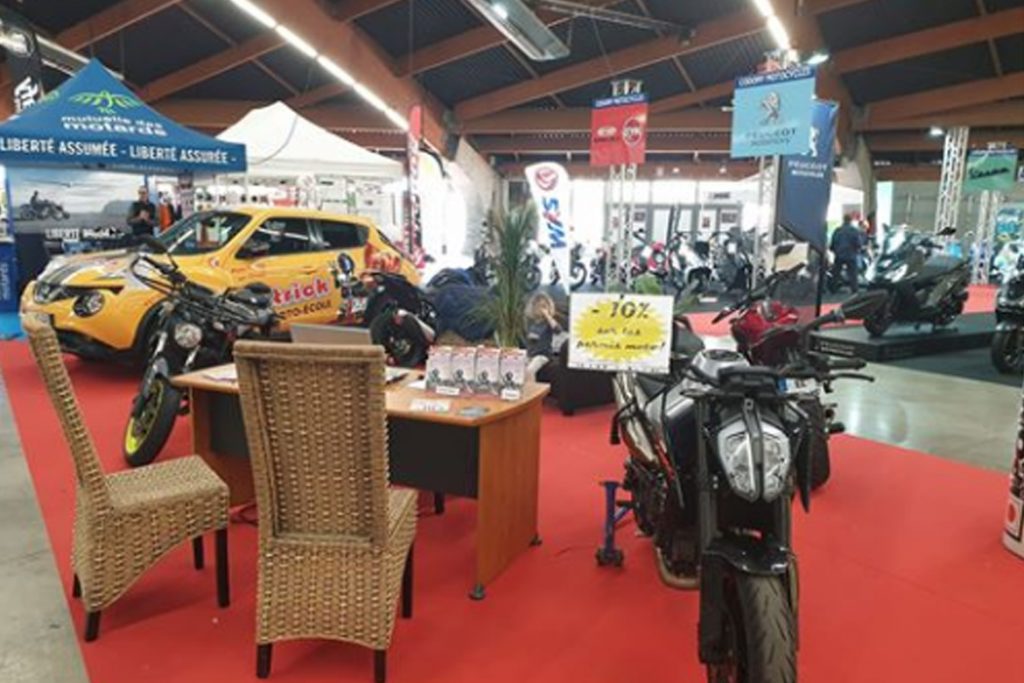 Salon de la moto avec l’Auto Ecole Auto école Patrick PERPIGNAN